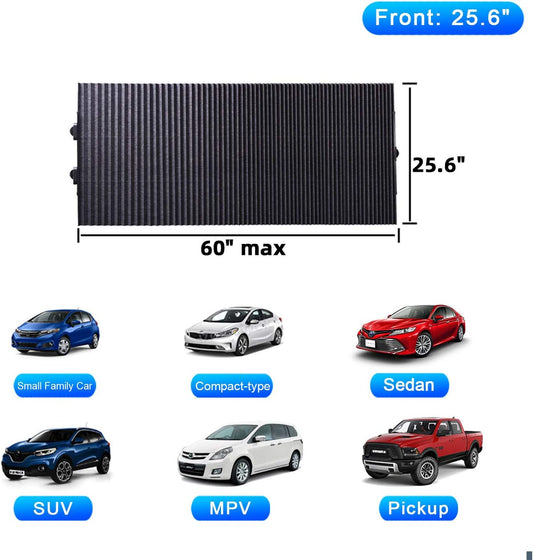 Retractable Car Windshield Sunshade